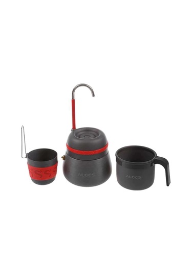 Alocs Kamp Filtre Kahve Demleme Potu Moka Pot Tam Set