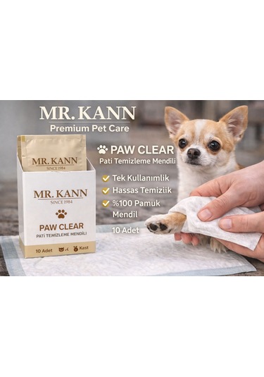Mr.kann Kedi & Köpek Hijyen Bakım Mendili Mr.kann