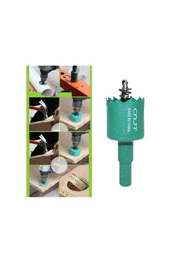 Suntek Delik Testereleri 16-200mm Ahşap Metal Levha 4,72x2,01x2,01-inç Yeşil