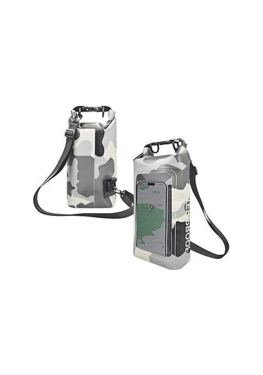 Dancemonkey 2l Su Geçirmez Dokunmatik Ekran Kuru Çanta, Trekking, Sörf, Kamp İçin Kamuflaj Gri Gri