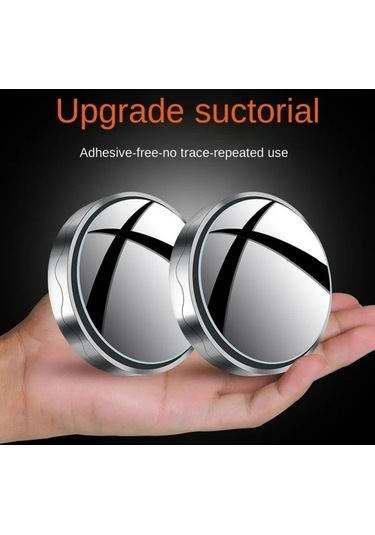 Createtech Yuvarlak Yardımı Vites Sürüş Nokta Küçük Kör Güvenlik Aynası Beyaz Ayna 360 Derece 2 Wt