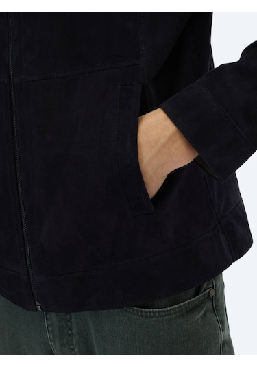 Lacivert Deri Mont Lacivert