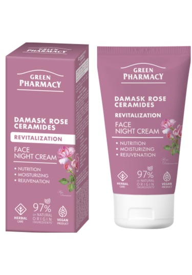 Canlandırıcı Gece Yüz Kremi Şam Gülü Seramidler 50 Ml.