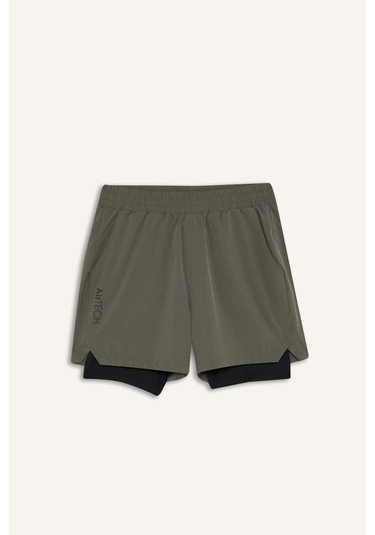 Defacto Defactofit Slim Fit Dar Kesim Sporcu İçi Taytlı Dokuma Şort F0010ax25aukh398 Haki Defacto Defactofit Slim Fit Dar Kesim Sporcu İçi Taytlı Dokuma Şort F0010ax25aukh398 Haki