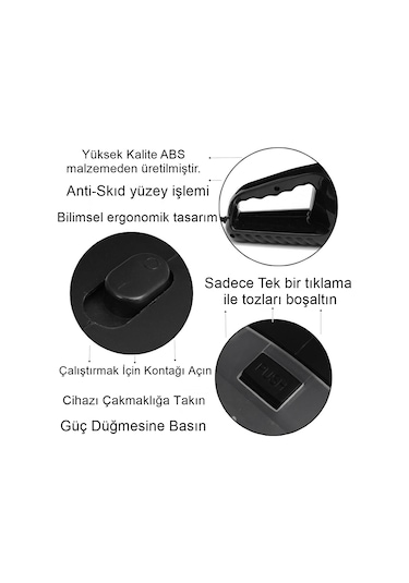 Reidan Çakmaklık Girişli Islak - Kuru Toz Temizleyici Oto Araç Süpürgesi