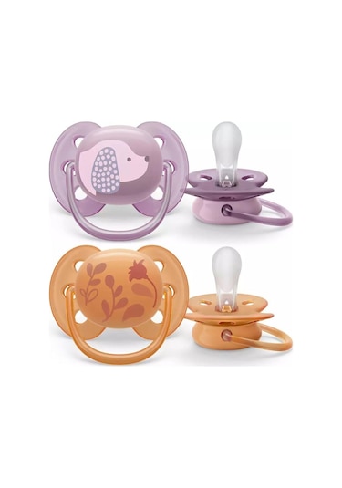 Philips Avent Ultra Yumuşak Emzik 6-18 Ay 2li Kız Çok Renkli