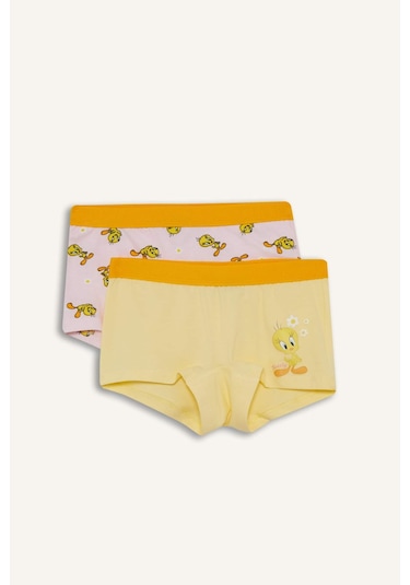 Defacto Kız Çocuk Looney Tunes 2li Boxer F8647a825auyl127 Sarı Defacto Kız Çocuk Looney Tunes 2li Boxer F8647a825auyl127 Sarı
