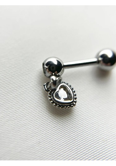 İ&beauty Kalp Şeklinde Kulak Piercing 434115374 Gümüş