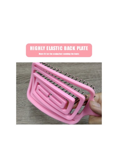 Suofeng 3'lü Saç Fırçası Ve Tarak Seti - Dolaşmayı Önleyen Kalın/ince/düz/kıvırcık Saçlar İçin Paddle Fırça Styling Seti, Islak/kuru Kullanım 4 Renk Erkek & Kadın