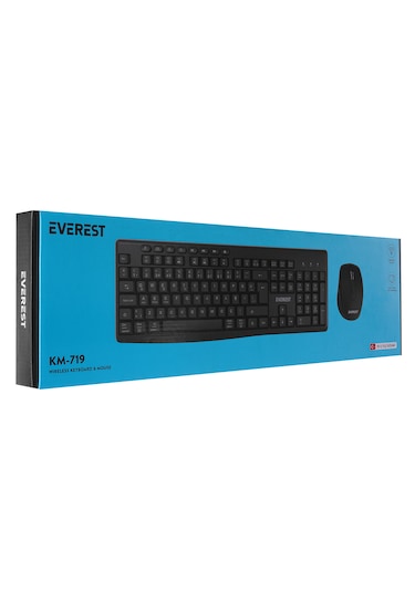 Everest Km-719 Siyah İkısi Bir Arada 2 In 1 Kablosuz Q Multımedıa