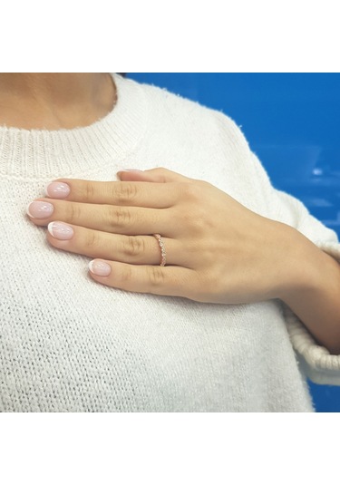 Lova Pırlanta Taşlı Bakru Yüzük - 1010216