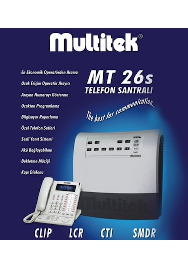 Multitek Mt26S 2/6 Telefon Santrali