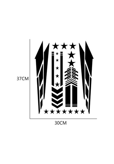 Monyee Motorcycle Dekoratif Vinil Sticker Seti Siyah - Kolay Kurulum, Dayanıklı, Fiyak, Tank, Gövde Dıy Dekorasyonu