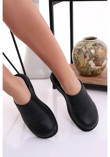 Hipokrat Hp600 Ortopedik Sabo Terlik Doktor Hemşire Hastane Aşçı İş Terliği Siyah