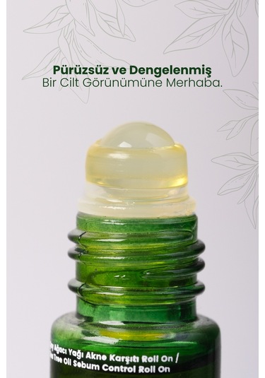 Bade Natural Çay Ağacı Yağı Hızlı Etkili Akne Karşıtı Roll-On 10 ML