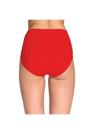 Biçomi 3 Adet Tutku Kadın Yüksek Bel Bato Kalın Lastik Külot S3 Çok Renkli