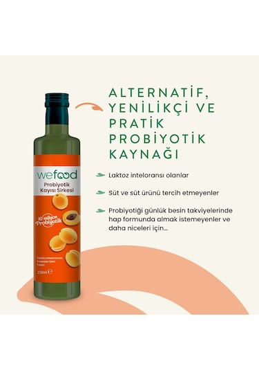 Wefood Probiyotik Kayısı Sirkesi 250 Ml 8683347037353