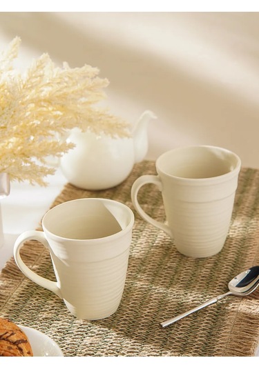 Magistro Çay Ve Kahve Fincanları 2 Adet "lugerne" 390 Ml Hediye 281760770 Bej