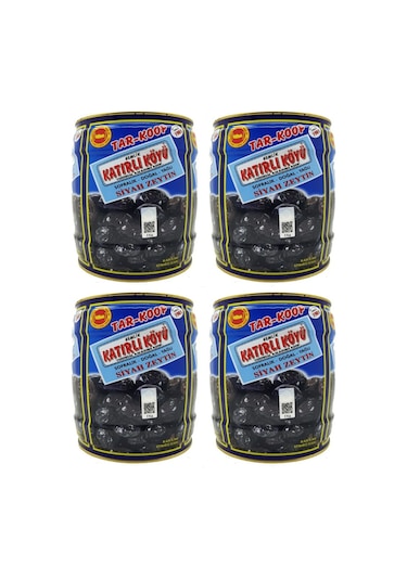 Gemlik Katırlı Köyü Tar-Koop Sofralık Siyah Zeytin 4 x 2 KG