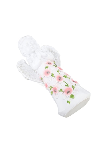 Yunboo Güneş Enerjili Reçine Melek Heykeli: Dış Mekan Bahçe Dekorasyonu, Su Geçirmez Isı Işığı, Gündüz Şarjlı Akşam Otomatik Açılır