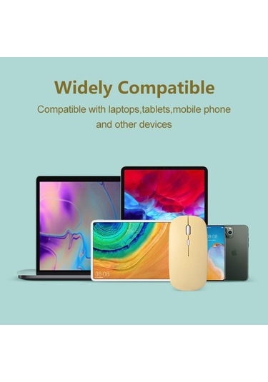 Jms Kablosuz Bluetooth Taşınabilir Sihirli Sessiz Ergonomik Mouse