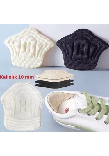 10mm Siyah Topuk Vurma Önleyici Ped Spor Ayakkabı Aşınma Önleyici