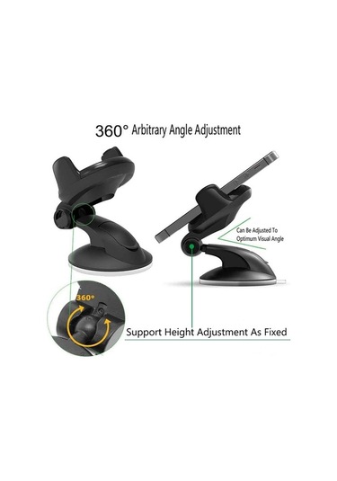 Voguecode Ön Cam Vantuz Cep Telefonu Tutucusu Siyah Vantuzlu Yok N9jıı6