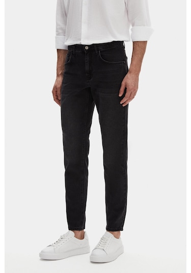 Ds Damat Comfort Fit Antrasit Düz Jean Kot Beş Cepli Yıkamalı Denim Pantolon 3hcj3ort00103 Antrasit