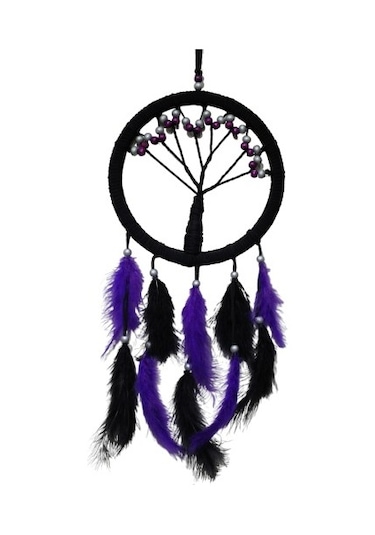 Mor İncili Hayat Ağacı Dream Catcher Diğer