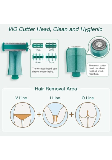 4'ü 1 Arada Samimi Alanlar Saç Kesimi Tıraş Makinesi Kadın