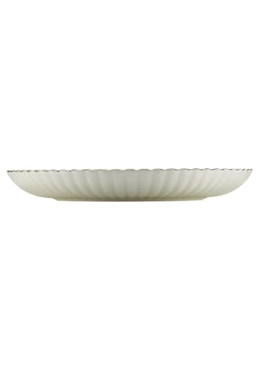 Kütahya Porselen Bone Luz Altın File Servis Tabağı 27cm 2 Li Çok Renkli