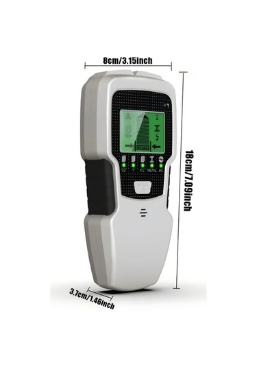 Chuangyinshop Sh501 5i1 Duvar Çıtası Dedektörü Lcd Ekranlı Metal Ahşap Kablolama Boru Dedektörü