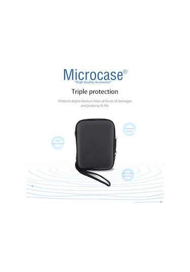 Microcase Harddisk Usb Bellek Vb Taşıma Çantası 2.5 İnch Siyah