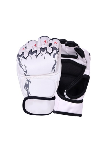 Suntek Mma Eldiven Kickboks Eldiveni Ayarlanabilir Bilek Bandı Beyaz