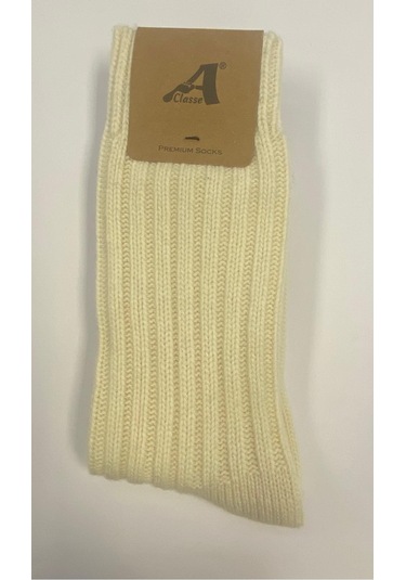 Setkek8068x2 Ke Kalın Cashmıre Erkek Çorap Kahve-ekru Kahve