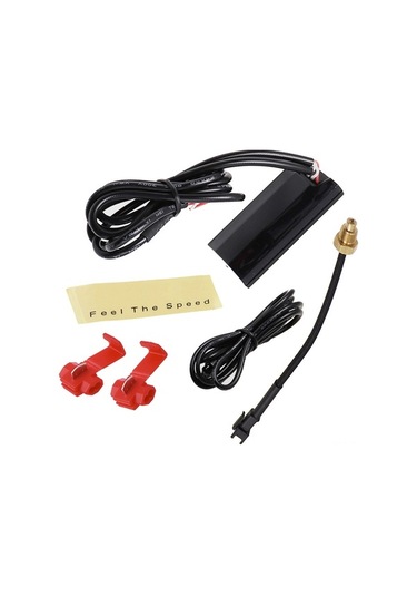 Ulzyvf 12v Motosiklet Dış Termometre - Abs Malzeme, Renkli Arka Işık, 56.4x27x11mm