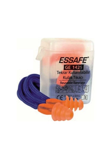 Essafe GE-1425 Ipli Kulak Tıkacı 10 Çift