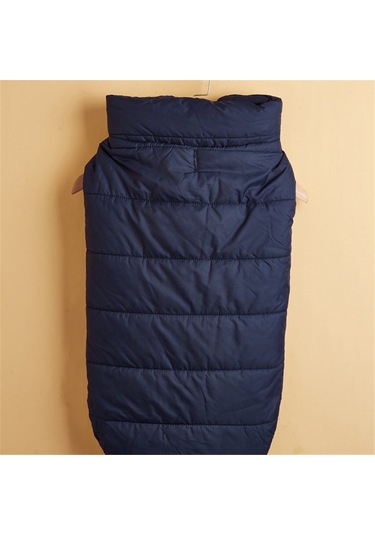 Tenfowee Küçük Orta Köpekler İçin 2 Katlı Yünlü Islaklık, Rahat Isınır, Boyun İp Deligi, Stili Tasarım, Kolay Giyinir Koyu Mavi Xs