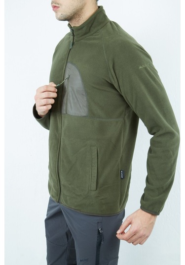 Alpinist Motus Tam Fermuarlı Polar Haki