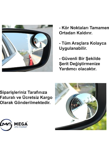 Oto Kör Nokta Ayna Prizmatik Ayna Araba Aynası