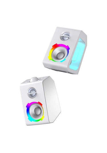 Taşınabilir Rgb Işıklı Kablosuz Bluetooth Speaker Hoparlör Güçlü Ses 11 Farklı Renkli Işık Atmosferi