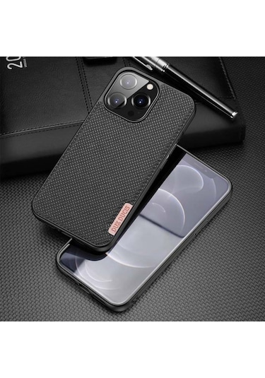 Dux Ducis Fino Serisi Iphone 13 Pro Max Kilif Premium Dokuma Sil 301893717 - Renk / Yesil