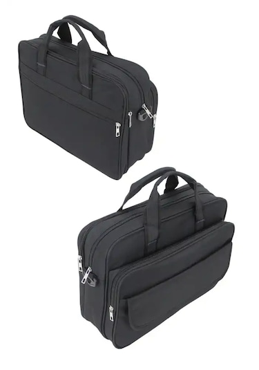 Case Club 104 Siyah 15.6 inç Omuz Askılı Evrak Laptop Çantası Siyah