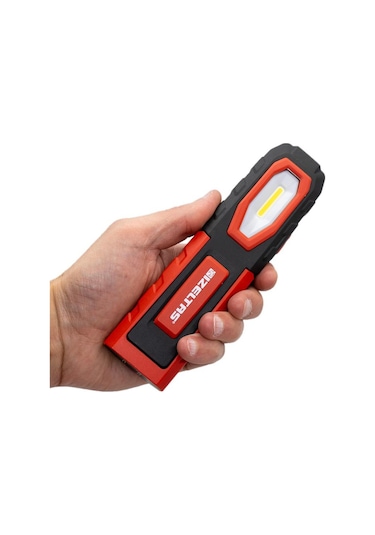 İzeltaş Cob Led Şarjlı Orta Boy Çalışma Lambası 400 Lm Kırmızı - Siyah