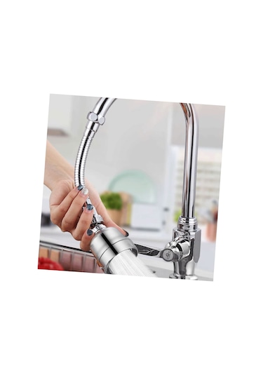 Kontonty 2 Adet Musluk Duş Mutfak Musluğu Musluğu Dönen Musluk Gümüş