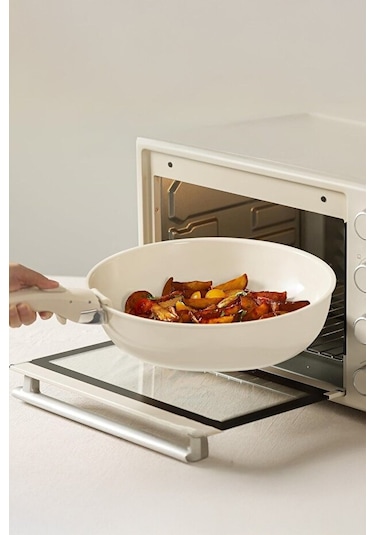 Perotti Beta 15 Parça Seramik Döküm Tencere Tava Seti Beige Bej