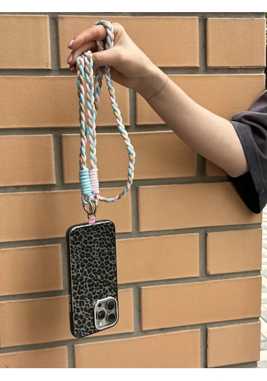 Yummy Case Telefon İçin Trendy Örgü Gökyüzü Mavi Şerit 235835825