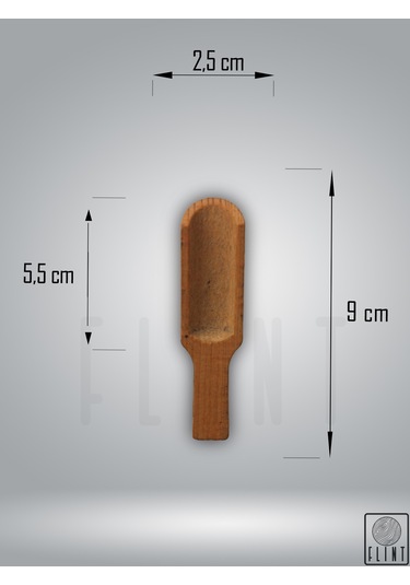 Gürgen El Yapımı Tahta Ahşap Kahve Şeker Ölçü Bal Kaşığı 9cm 6'lı