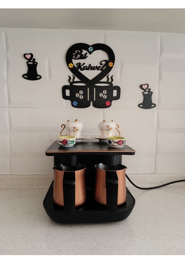 Mutfak Duvar Süsü Bi Kahve İsteğe Bağlı Kişiye Özel İsim Yazılı 2