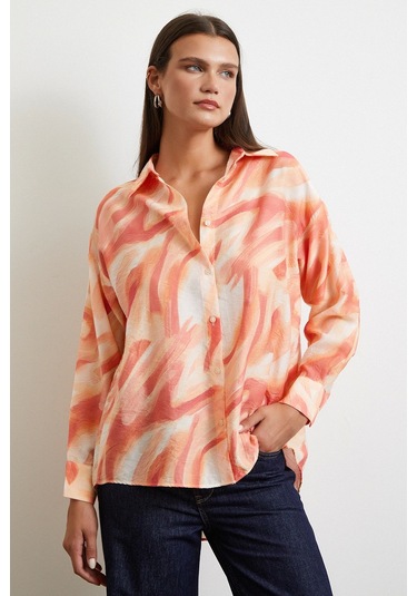 Deniz Esintisi Gömlek Oranj Oranj